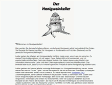 Tablet Screenshot of honigweinkeller.de